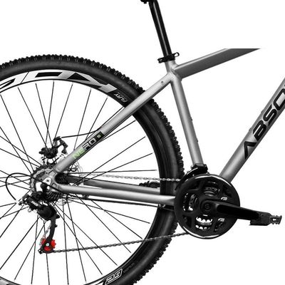 Bicicleta Aro 29 Absolute Nero 5 Alumínio 21v Câmbios Shimano Freio A Disco Hidráulico Mtb cinza Tam: 19