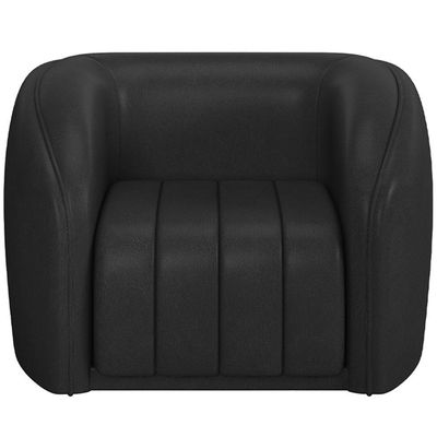 Kit Sofá 4 Lugares Para Sala 292cm Com 01 Poltrona Lazio M03 Corano Preto - Lyam Decor