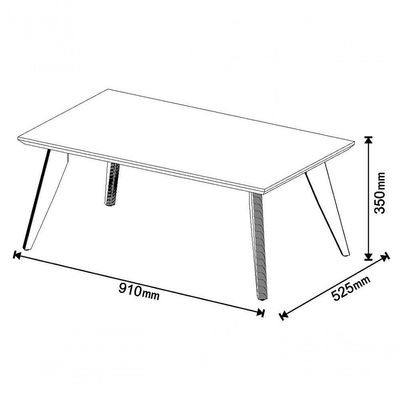 Mesa De Centro Classic Branco Acetinado - Imcal Móveis