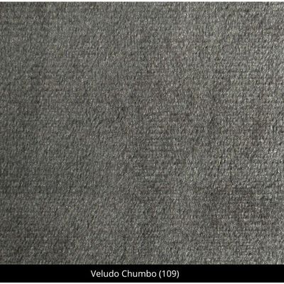 Kit Com 4 Cadeiras Daniela Madeira Maciça Estofada Para Mesa De Jantar Veludo Chumbo 109