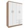 Guarda-roupa Solteiro Atalaia 4 Portas 2 Gavetas - Demolição - Branco Demolição - Branco