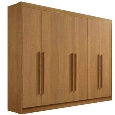 Guarda Roupa Casal 6 Portas 7 Gavetas - New Athos-cinamomo - Móveis D'doro