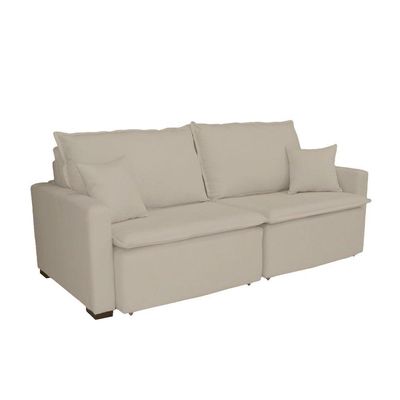 Sofá Cama Tóquio Com Almofadas Soltas 2.20m-bege