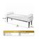Recamier Banco Berlim Luxo Madeira Maciça Castellar Móbile Corino Off White Corino Off White