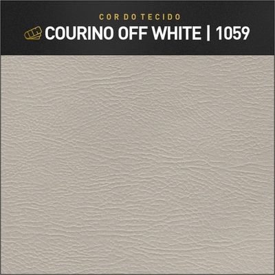 Recamier Banco Berlim Luxo Madeira Maciça Castellar Móbile Corino Off White Corino Off White