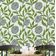 Papel de Parede Vinílico Autoadesivo Removível com Estampa Botânica Verde Chique, Mural Instantâneo para Banheiro e Lavanderia - S4Sassy 63,5 cm (L) × 609,6 cm (C) / Verde - Vinil Liso