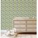 Papel de Parede Vinílico Autoadesivo Removível com Estampa Botânica Verde Chique, Mural Instantâneo para Banheiro e Lavanderia - S4Sassy 63,5 cm (L) × 152,4 cm (C) / Verde - Vinil Texturizado