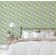 Papel de Parede Vinílico Autoadesivo Removível com Estampa Botânica Verde Chique, Mural Instantâneo para Banheiro e Lavanderia - S4Sassy 63,5 cm (L) × 152,4 cm (C) / Verde - Vinil Texturizado