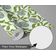 Papel de Parede Vinílico Autoadesivo Removível com Estampa Botânica Verde Chique, Mural Instantâneo para Banheiro e Lavanderia - S4Sassy 63,5 cm (L) × 152,4 cm (C) / Verde - Vinil Texturizado