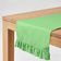 Caminho de Mesa Verde Estiloso para Decoração de Mesa, Casa, Casamento e Feriado - Vargottam 35,56 Cm (L) × 304,8 Cm (C) / Verde