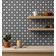 Papel de Parede Estrela Marroquina Moderna, Preto, Vinílico Autoadesivo, Fácil de Aplicar para Quarto, Armários e Ambientes - S4Sassy 63,5 cm (L) × 609,6 cm (C) / Preto - Vinil Liso