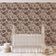 Papel Contact Vinílico Autoadesivo Removível, Impermeável, Tema Natural Listrado Botânico para Paredes, Armários e Cômoda, Marrom - S4sassy 63,5 cm (L) × 304,8 cm (C) / Marrom - Vinil Liso