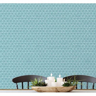 Papel de Parede Vinílico Autoadesivo Micro Padrão Geométrico Verde, Adesivo Decorativo DIY Fácil para Quarto, Armário e Sala - S4Sassy 63,5 cm (L) × 609,6 cm (C) / Verde - Vinil Liso