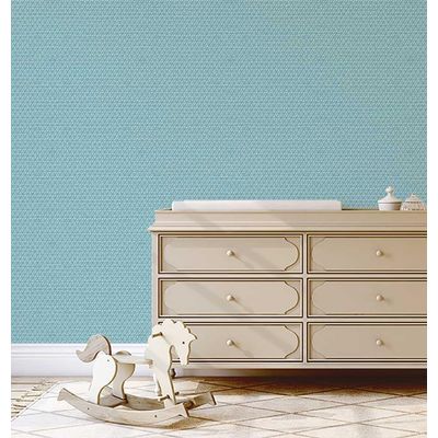 Papel de Parede Vinílico Autoadesivo Micro Padrão Geométrico Verde, Adesivo Decorativo DIY Fácil para Quarto, Armário e Sala - S4Sassy 63,5 cm (L) × 609,6 cm (C) / Verde - Vinil Liso