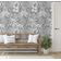 Vinil Autoadesivo, Estampa Selva Botânica, À Prova d'Água - Cinza, Revestimento Removível para Quartos, Locatários e Armários - S4Sassy 63,5 cm (L) × 304,8 cm (C) / Cinza - Vinil Liso