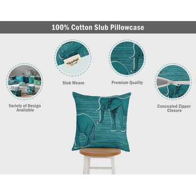 Capa de Almofada Estampada Tema Azul, Capas Decorativas para Almofadas - Vargottam 30,48 Cm × 60,96 Cm – Retangular / Azul