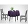 Toalha de Mesa com Babado para Cozinha e Sala de Jantar, Capa Redonda Decorativa, Algodão Lisa, Roxa - Vargottam 137,16 Cm × 304,8 Cm – Retangular / Roxo