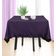 Toalha de Mesa com Babado para Cozinha e Sala de Jantar, Capa Redonda Decorativa, Algodão Lisa, Roxa - Vargottam 137,16 Cm × 304,8 Cm – Retangular / Roxo