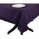 Toalha de Mesa com Babado para Cozinha e Sala de Jantar, Capa Redonda Decorativa, Algodão Lisa, Roxa - Vargottam 137,16 Cm × 182,88 Cm – Retangular / Roxo