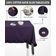 Toalha de Mesa com Babado para Cozinha e Sala de Jantar, Capa Redonda Decorativa, Algodão Lisa, Roxa - Vargottam 137,16 Cm × 182,88 Cm – Retangular / Roxo