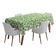 Toalhas de Mesa Interna/Externa Impermeáveis para Pátio, Capas de Mesa Primavera/Verão para Quintal, Churrasco e Piquenique - Vargottam 147,32 Cm × 304,8 Cm – Com Furo Para Guarda-Sol / Branco