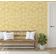 Revestimento de Parede Vinílico Autoadesivo Removível e Impermeável, Estampa de Folhas Amarelas para Paredes, Armários e Cômoda - S4sassy 63,5 cm (L) × 609,6 cm (C) / Amarelo - Vinil Texturizado