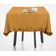 Toalha de Mesa Redonda de Algodão Lisa com Babados para Cozinha e Sala de Jantar, Amarela - Vargottam 137,16 Cm × 137,16 Cm – Quadrado / Amarelo