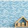 Papel de Parede Autoadesivo Decorativo para Quarto Infantil, Ondulações Oceânicas Azuis, Vinil à Prova d'Água, Removível - S4Sassy 63,5 cm (L) × 304,8 cm (C) / Azul - Vinil Texturizado
