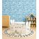 Papel de Parede Autoadesivo Decorativo para Quarto Infantil, Ondulações Oceânicas Azuis, Vinil à Prova d'Água, Removível - S4Sassy 63,5 cm (L) × 304,8 cm (C) / Azul - Vinil Texturizado