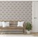 Papel de Parede Efeito Leque Estilo Asiático, Autoadesivo, Revestimento Decorativo, Decoração DIY Fácil para Quarto e Sala - Cinza - S4Sassy 63,5 cm (L) × 152,4 cm (C) / Cinza - Vinil Liso
