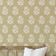 Papel de Parede Floral Étnico Estilo Asiático Autoadesivo, Revestimento Decorativo Fácil para Quarto e Sala - Amarelo - S4Sassy 63,5 cm (L) × 609,6 cm (C) / Amarelo - Vinil Texturizado