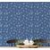 Papel de Parede Autoadesivo Removível Pequeno Floral Meia-Noite Azul para Quarto, Banheiro, Lavanderia e Closet - S4Sassy 63,5 cm (L) × 914,4 cm (C) / Azul - Vinil Liso
