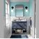 Papel de Parede Vinílico Autoadesivo Removível com Bloqueio Solar, Mural Estilo Asiático para Banheiro, Lavanderia e Closet, Azul - S4Sassy 63,5 cm (L) × 152,4 cm (C) / Azul - Vinil Texturizado