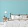 Papel de Parede Vinílico Autoadesivo Removível com Bloqueio Solar, Mural Estilo Asiático para Banheiro, Lavanderia e Closet, Azul - S4Sassy 63,5 cm (L) × 152,4 cm (C) / Azul - Vinil Texturizado