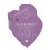 Etiqueta de Papel para Lembrancinha de Casamento 'Abraços e Beijos' com Foil para Artesanato - Inkdotpot 50 Etiquetas Metalizadas / Roxo - Prata