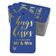 Etiquetas Pendentes Metalizadas para Garrafas de Casamento 'Abraços e Beijos' - Inkdotpot 100 Etiquetas Metalizadas / Azul - Dourado