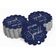 Etiquetas Pendentes para Garrafas de Casamento 'Let Love Sparkle' Metalizadas para Lembrancinhas - Inkdotpot 50 Etiquetas Metalizadas / Azul - Prata