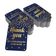 Etiquetas de Papel Metalizado "Obrigado por Celebrar a Noiva" para Lembrancinhas do Chá de Noiva - Inkdotpot 50 Etiquetas Metalizadas / Azul - Dourado