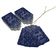 Etiquetas de Papel para Lembrancinha de Aniversário 'Thank You For Celebrating With Me' em Foil para Pendurar - Inkdotpot 50 Etiquetas Metalizadas / Azul - Prata