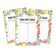 Conjunto para Chá de Bebê com 50 Cartões ABC (Dinossauro e Animais da Selva) Suprimentos para Festa - Inkdotpot 12,7 Cm × 17,78 Cm / Branco - Cartão de Conselho