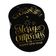 Etiquetas de Papel Metalizado com Texto 'Merry Christmas & Happy New Year' Para Lembrancinhas e Para Pendurar - Inkdotpot 100 Etiquetas Metalizadas / Preto - Dourado