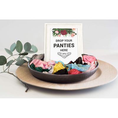 Conjunto de 50 Cartões de Atividade para Jogo de Conselhos e Desejos para Chá de Noiva, Folhagem Floral - Inkdotpot 8,89 Cm × 6,35 Cm / Branco - Jogos de Festa