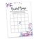 50 Cartões de Jogo Florais Quadrados em Branco para Preencher Ideias de Presentes para Chá de Noiva e Despedida de Solteira - Inkdotpot 12,7 Cm × 17,78 Cm / Branco - Bingo da Noiva