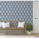 Papel de Parede Floral Étnico Estilo Asiático Autoadesivo, Envoltório Decorativo DIY Para Quarto e Sala - Cinza - S4Sassy 63,5 cm (L) × 914,4 cm (C) / Cinza - Vinil Liso