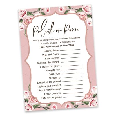 50 Cartões Florais Quadrados em Branco para Chá de Noiva e Despedida de Solteira, Jogo Vestido de Noiva e Ideias de Presente - Inkdotpot 12,7 Cm × 17,78 Cm / Branco - Esmalte ou Filme