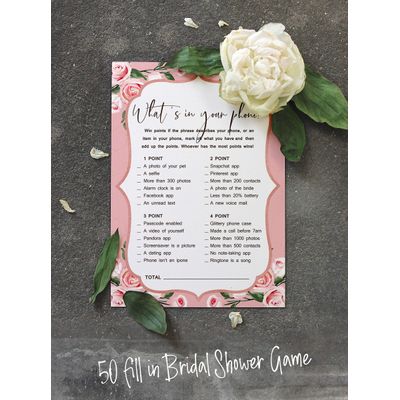 50 Cartões Florais Quadrados em Branco para Chá de Noiva e Despedida de Solteira, Jogo Vestido de Noiva e Ideias de Presente - Inkdotpot 12,7 Cm × 17,78 Cm / Branco - O Que Tem no Seu Celular