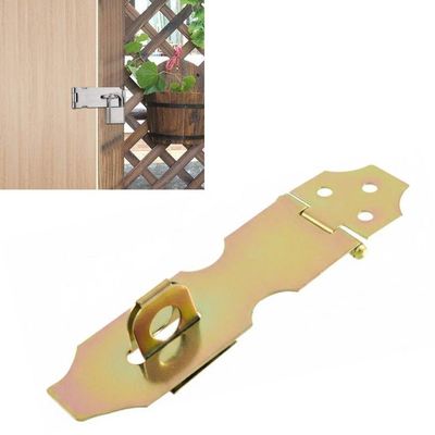 Dobradiça Porta Cadeado Fecho Trinco Portas Armarios Gavetas Baus Bicromatizado De Ferro 12,5cm Resistente