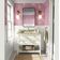 Papel de Parede Autoadesivo Rosa com Pássaros e Bolinhas, Vinil Removível DIY para Parede de Entrada, Decoração Fácil - S4sassy 63,5 cm (L) × 914,4 cm (C) / Rosa - Vinil Liso