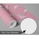 Papel de Parede Autoadesivo Rosa com Pássaros e Bolinhas, Vinil Removível DIY para Parede de Entrada, Decoração Fácil - S4sassy 63,5 cm (L) × 914,4 cm (C) / Rosa - Vinil Liso
