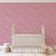 Papel de Parede Autoadesivo Rosa com Pássaros e Bolinhas, Vinil Removível DIY para Parede de Entrada, Decoração Fácil - S4sassy 63,5 cm (L) × 152,4 cm (C) / Rosa - Vinil Liso